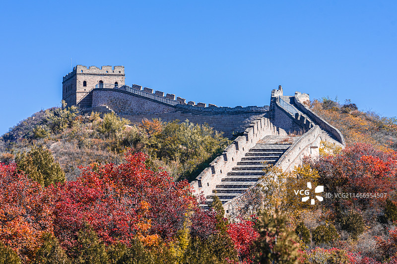 长城秋色图片素材