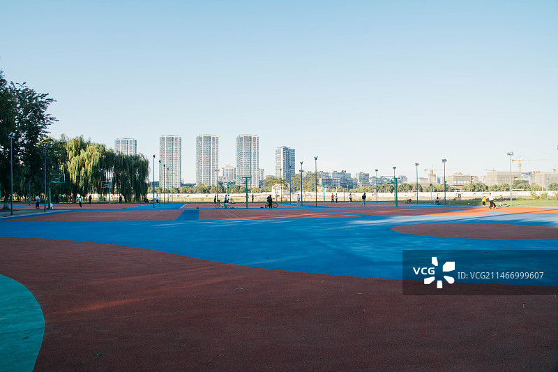 绍兴上虞滨江体育公园图片素材