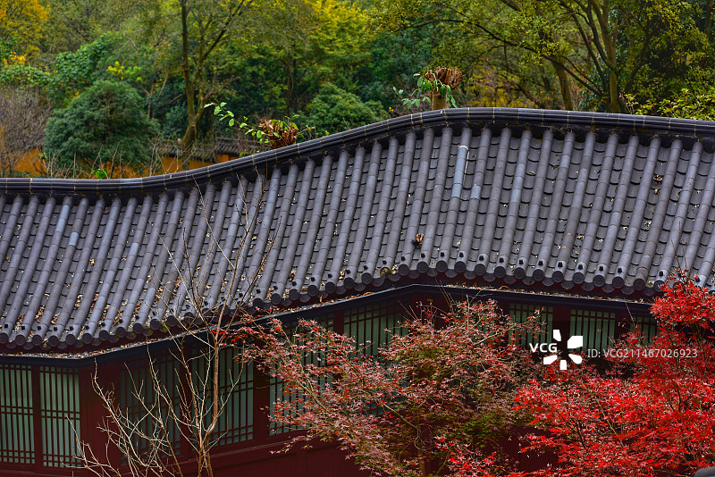 杭州西湖风景名胜区永福寺图片素材