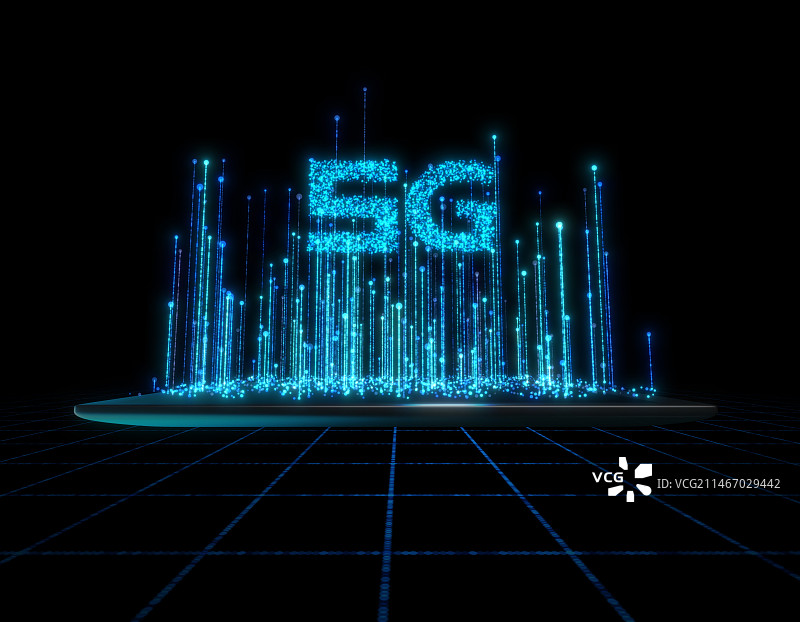 智能网络科技与5G网络数据传输图片素材
