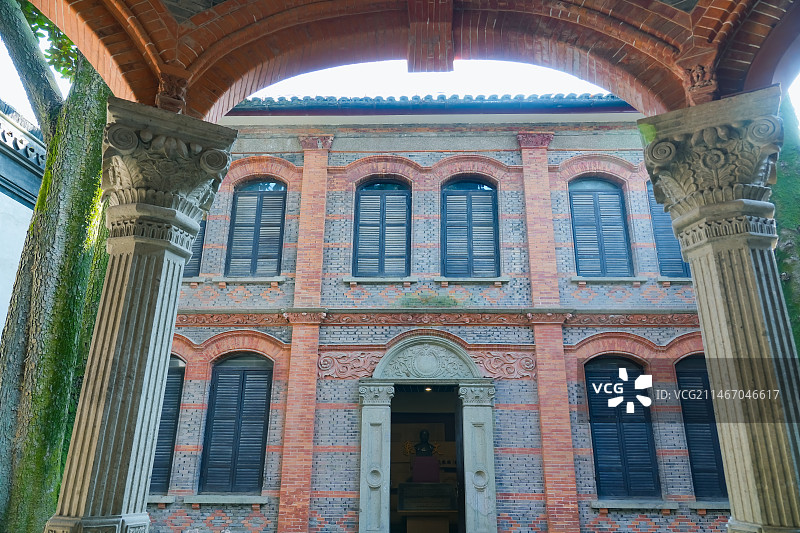 浙江省湖州市南浔古镇景点：张石铭旧宅（懿德堂）图片素材