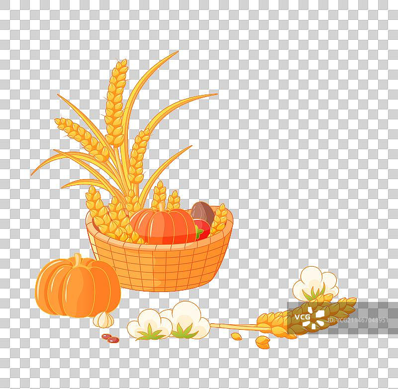 国潮风粮食插画元素图片素材