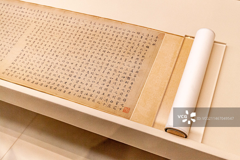 故宫博物院明代文徵明楷书苏轼《前后赤壁赋》图片素材