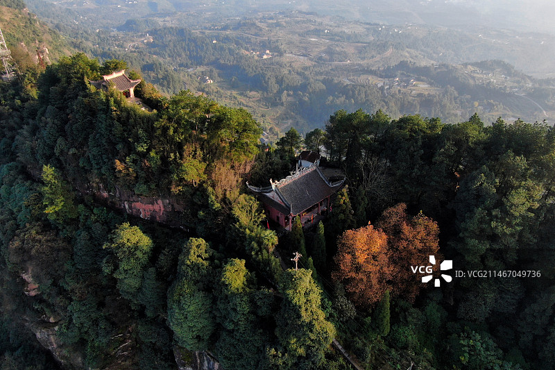 重庆綦江老瀛山白云观图片素材
