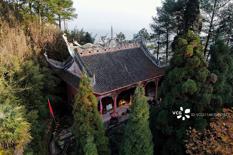 重庆綦江老瀛山白云观图片素材