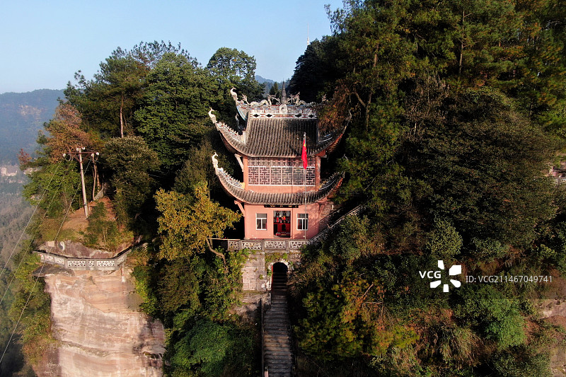 重庆綦江老瀛山白云观图片素材