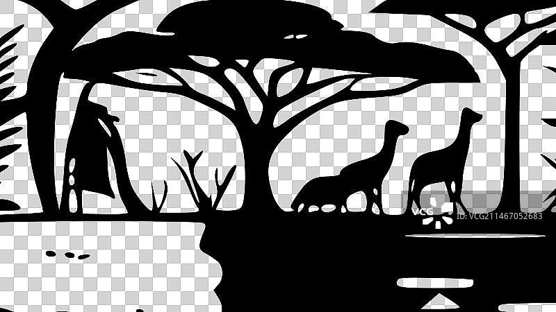 非洲高品质logo设计，适用于T恤图片素材