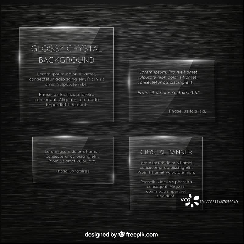 光面水晶banner图片素材