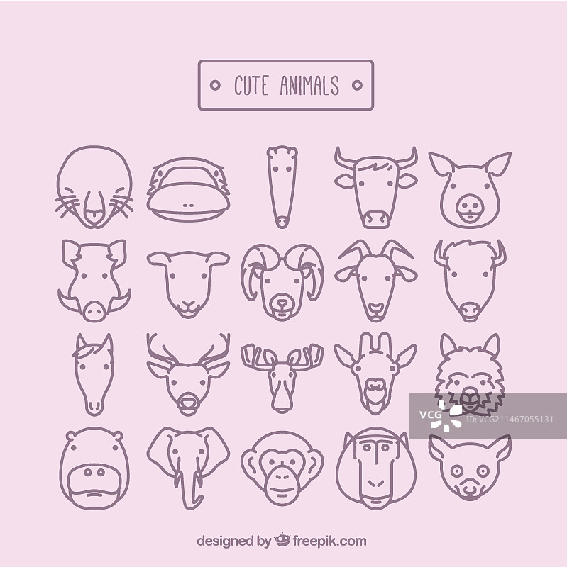 可爱的动物图片素材