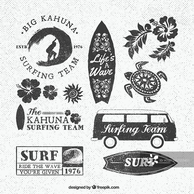 冲浪队标志图片素材