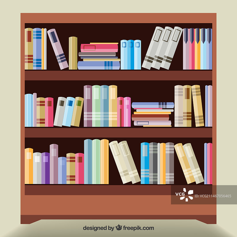 木制书架图片素材