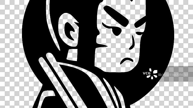 日式简约剪影图片素材