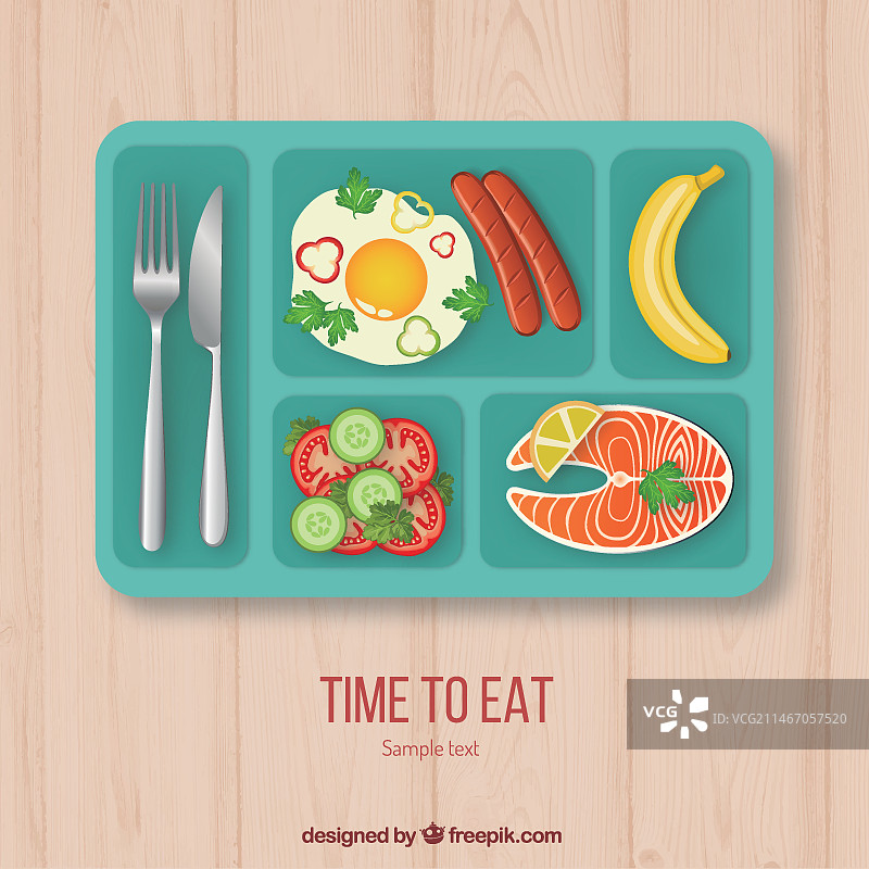 午餐食物托盘图片素材