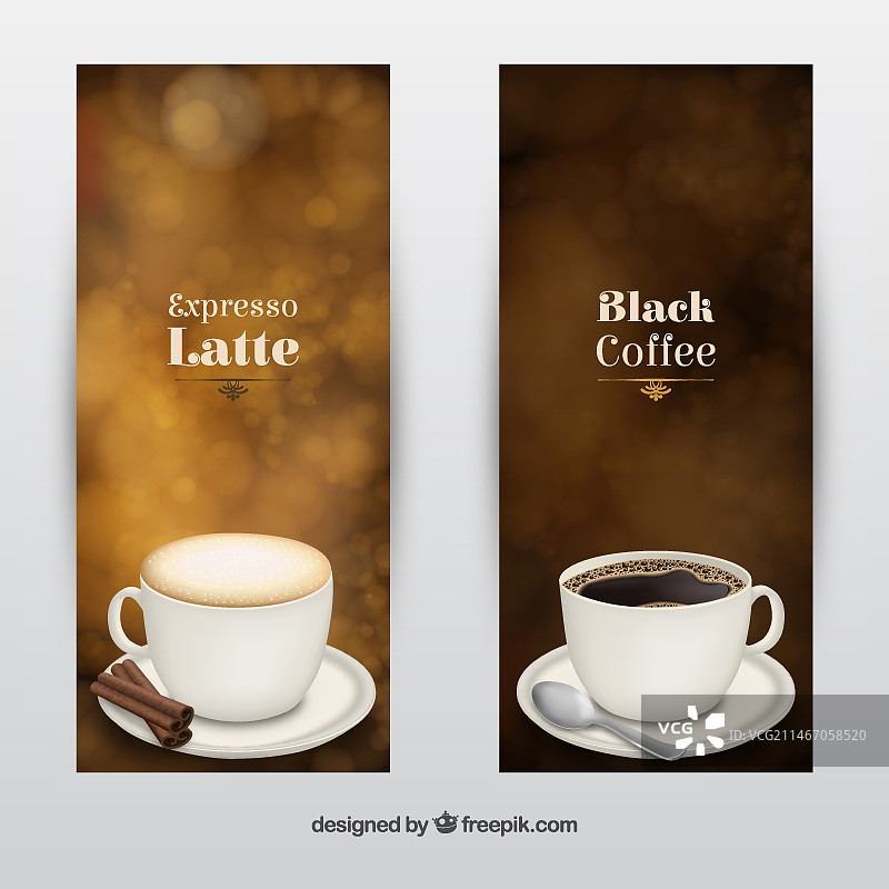 咖啡类型宣传册图片素材