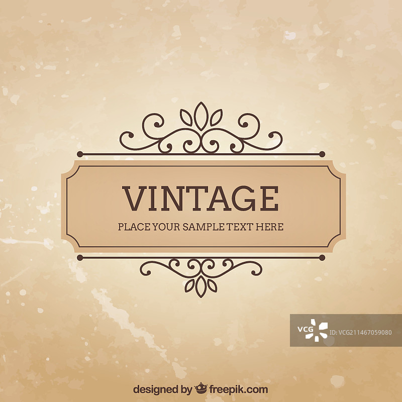 复古边框模板图片素材