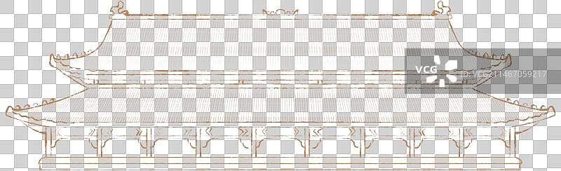 故宫紫禁城重阳节国潮宫殿元素图片素材