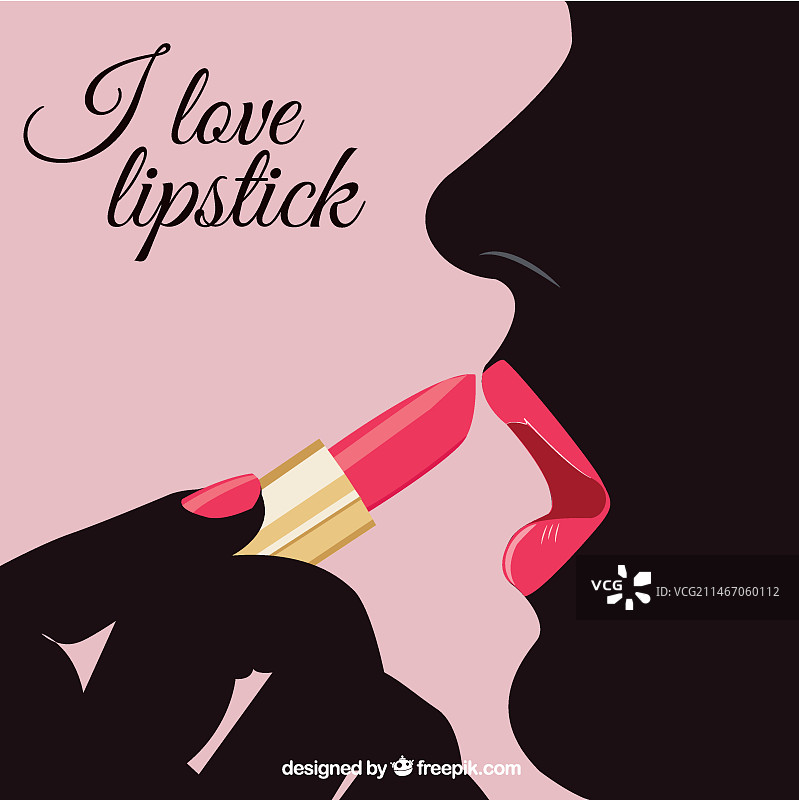 我喜欢口红图片素材