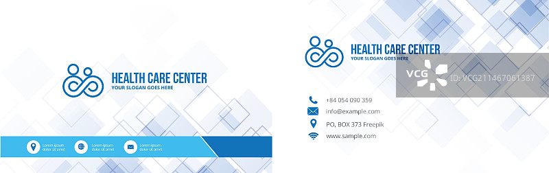 医疗保健名片图片素材