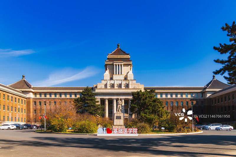 吉林省长春市（兴亚式建筑）——伪满洲国国务院旧址图片素材