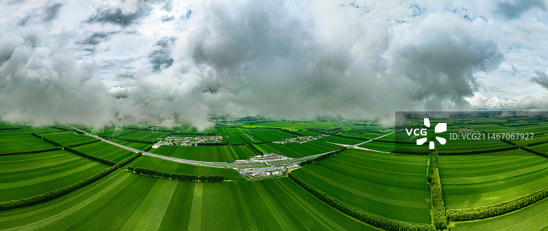 绥化市肇东市银山服务区航拍美景图片素材