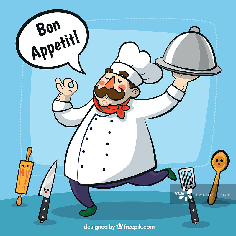 厨师插画图片素材