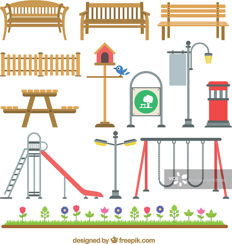 公园元素图片素材