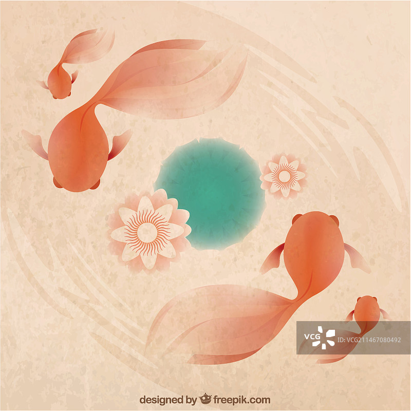 抽象鲤鱼背景图片素材