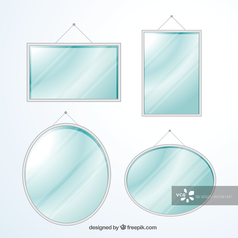 现代镜子合集图片素材