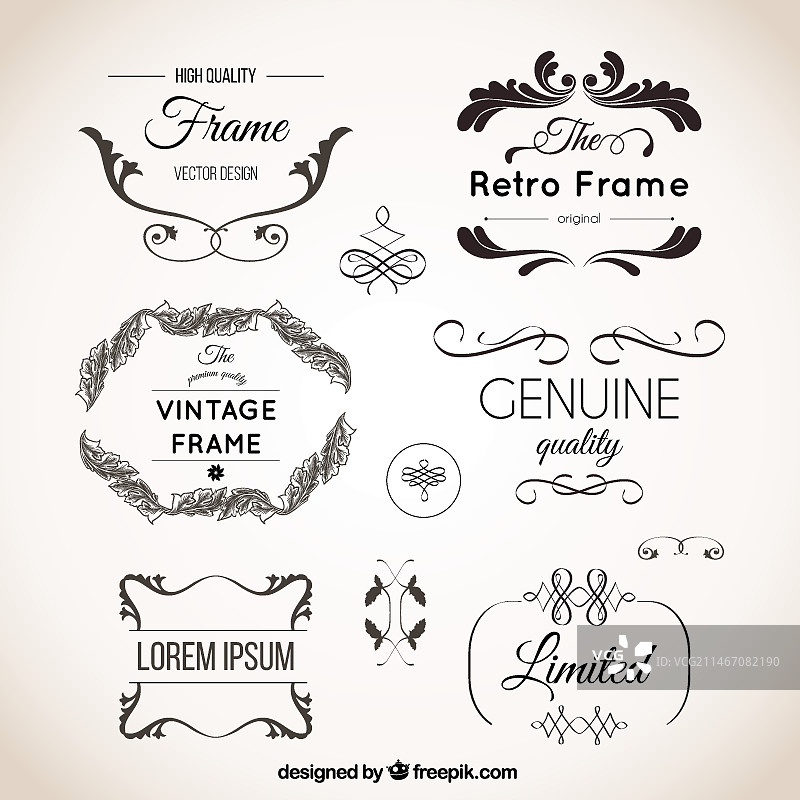 复古装饰图案合集图片素材