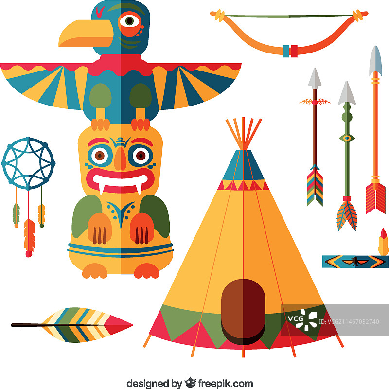 美洲印第安人合集图片素材