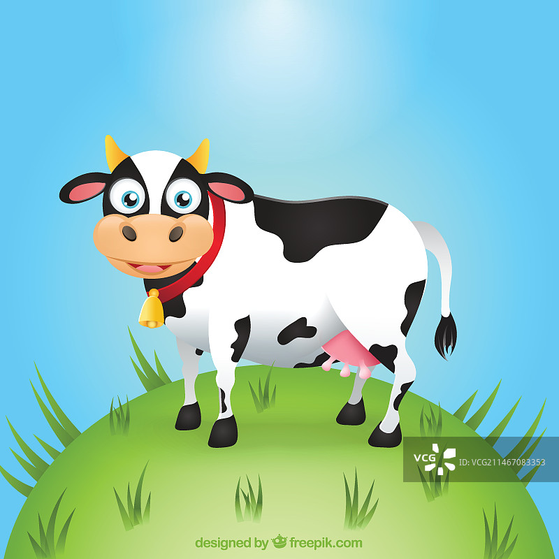 有趣的卡通牛图片素材