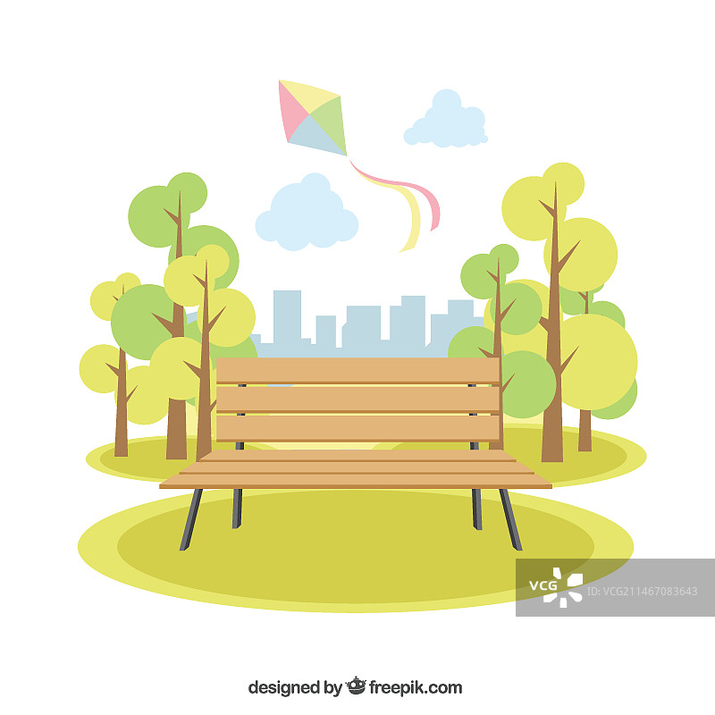 可爱的公园风景图片素材