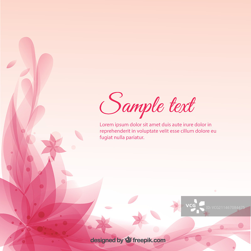 粉色花卉背景图片素材