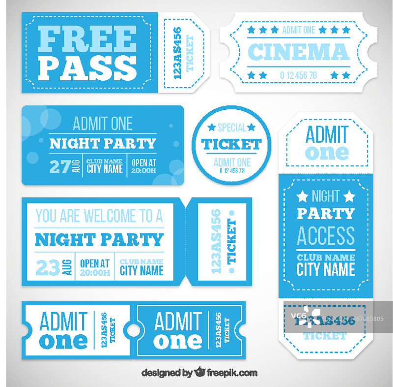 派对入场券图片素材