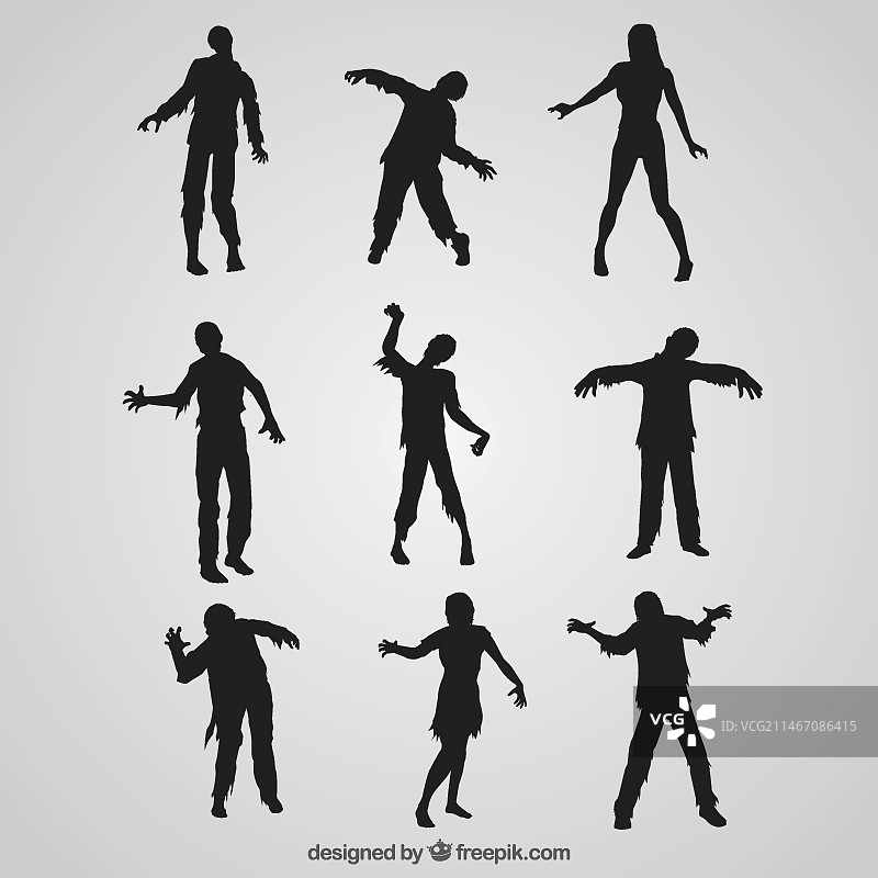 亡灵剪影合集图片素材