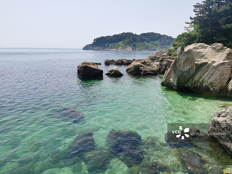 大连长海县海滨浴场图片素材