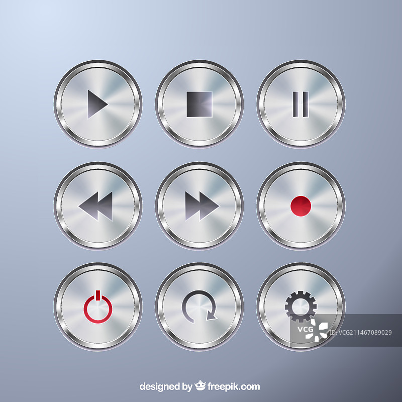 金属按钮合集图片素材