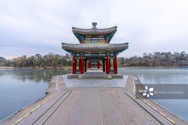 承德避暑山庄 水心榭图片素材