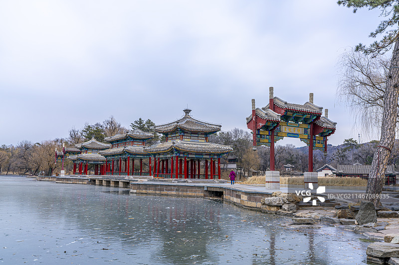 承德避暑山庄 水心榭图片素材