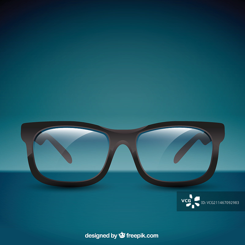 逼真的眼镜图片素材