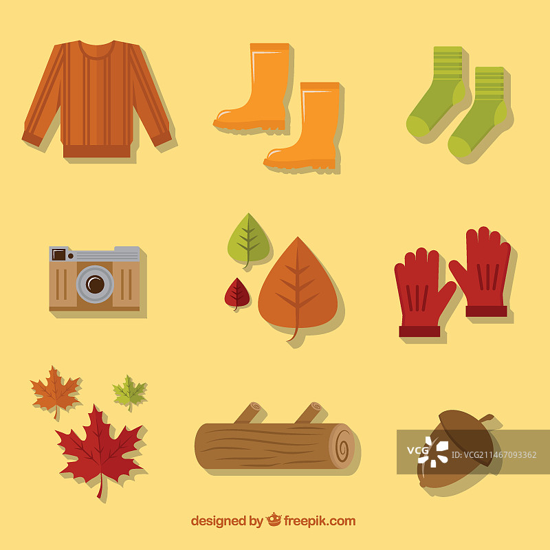 秋季必需品图片素材