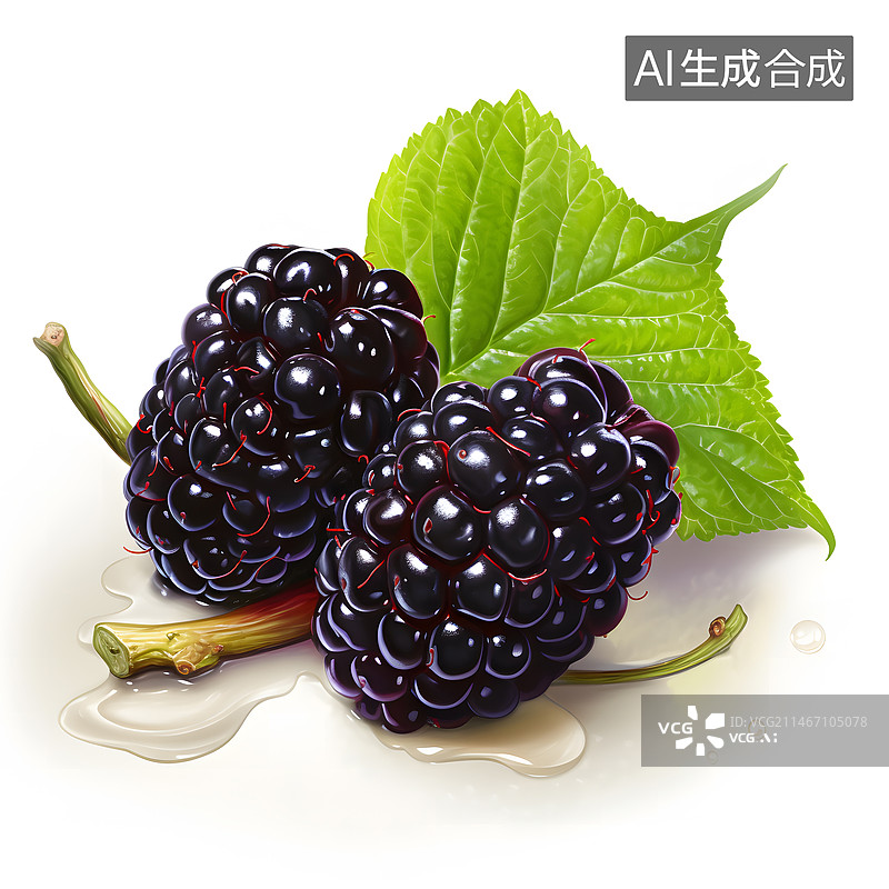 【AI数字艺术】桑葚图片素材