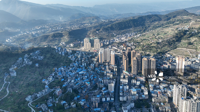 贵州省遵义市道真仡佬族苗族自治县县城风光图片素材