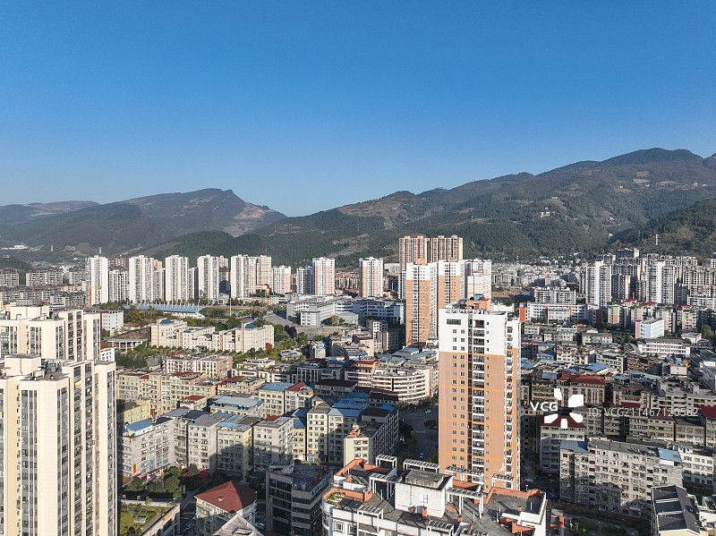 贵州省遵义市道真仡佬族苗族自治县县城风光图片素材