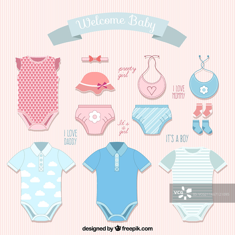 各种婴儿服装图片素材