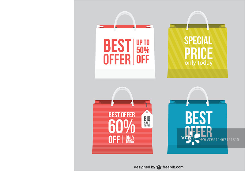 最佳优惠购物袋图片素材