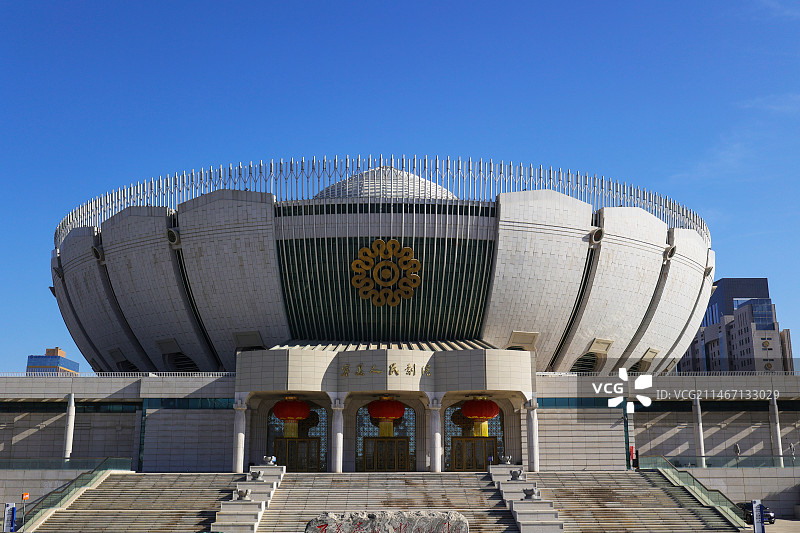 宁夏银川人民剧院图片素材