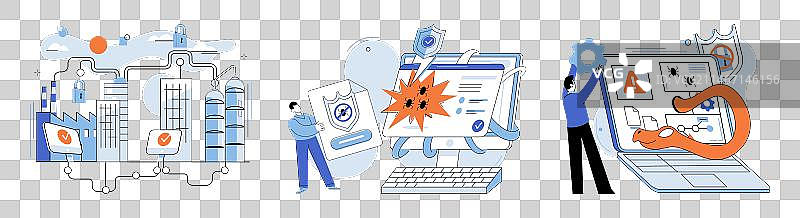 工业网络安全保护敏感信息图片素材