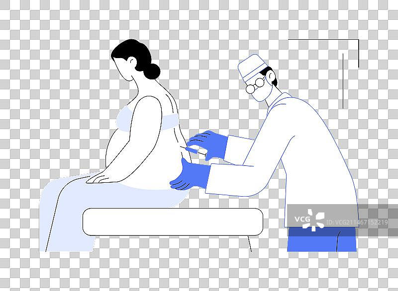 分娩麻醉抽象概念图片素材