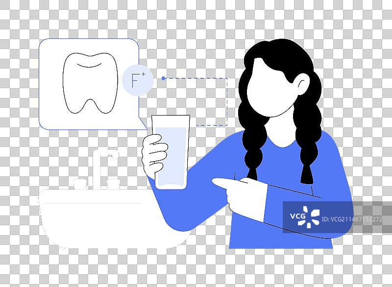 预防蛀牙抽象概念图片素材